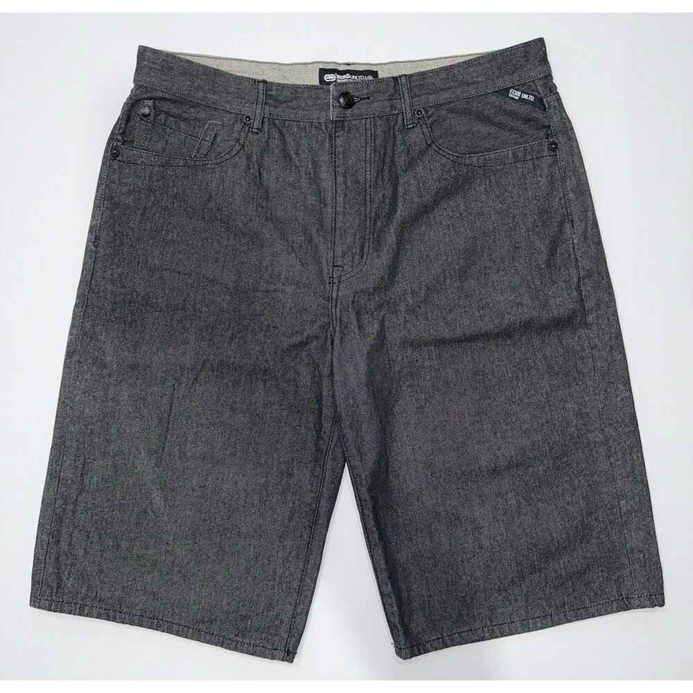Ecko unltd Bermuda Black Jean shorts SZ W38 Men’s